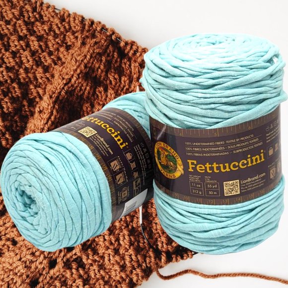 Lion Brand Yarn Other - Lion Brand Fettuccini Yarn Bundle of 2 , 20.6oz Lot #60a